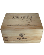 Salende Große Original Wein-Holzkiste mit Deckel Top-Zustand