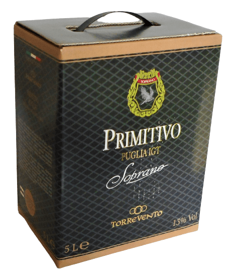 Primitivo Puglia Soprano IGP Bag-in-Box 5l, Torrevento